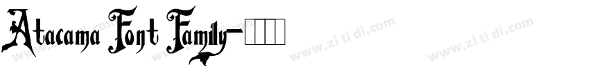 Atacama Font Family字体转换